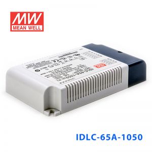 IDLC-65-1050 65W 46~62V1050mA 恒流输出无频闪二合一调光明纬LED开关电源