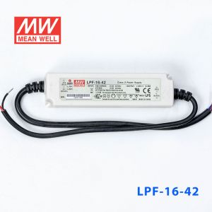 LPF-16-42  16W  42V 0.39A  恒压+恒流有PFC高效率塑壳IP30防水LED电源