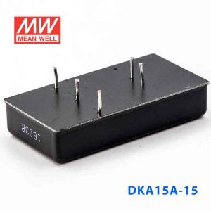 DKA15A-15  15W  9~18V 输入  ±15V  稳压双路输出明纬DC-DC转换模块电源