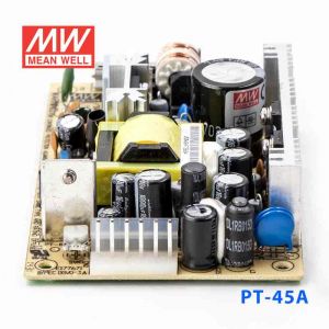 PT-45A  45W +5V 5A +12V 2.5A -5V 0.5A  三路输出无外壳PCB板明纬开关电源