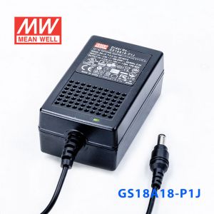 GS18A18-P1J 18W 18V1A 输出绿色能源明纬电源适配器(三线插口)