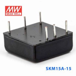 SKM15A-15  15W 9~18V  输入 15V 1A 单路稳压输出明纬DC-DC转换模块电源