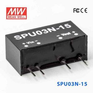 SPU03N-15  3W  24V-15V 非稳压单路输出明纬DC-DC模块电源