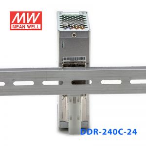 DDR-240C-24明纬240W 33.6~67.2V输入 24V10A输出导轨型DC-DC电源