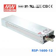 RSP-1600-12 1600W 12V125A 单路输出带功率因素校正可并联明纬开关电源