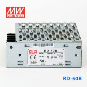 RD-50B台湾明纬5V24V双路开关电源50W直流稳压5V4A+24V1.4A双组