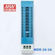 MDR-20-24 20W 24V1A 单输出低空载损耗DIN导轨型明纬电源