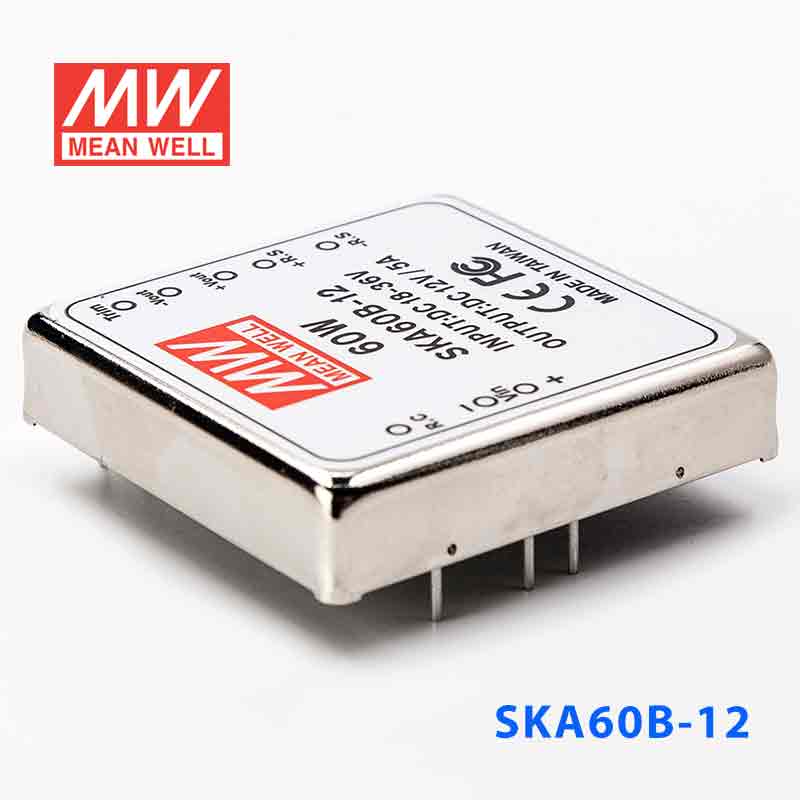 SKA60B-12  60W  18~36V  输入 12V 5A 明纬单路稳压输出DC-DC转换电源