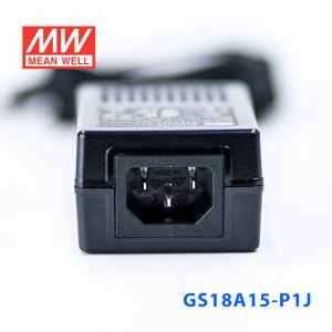 GS18A15-P1J 18W 15V1.2A 输出绿色能源明纬电源适配器(三线插口)