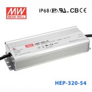 HEP-320-54  320W  54V 5.95A   无风扇全密封IP68防护高效率明纬电源