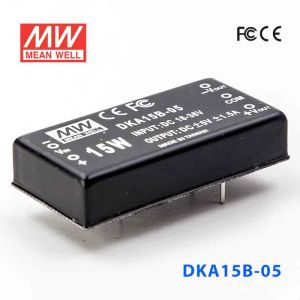 DKA15B-05  15W 18~36V  输入 ±5V  稳压双路输出明纬DC-DC转换模块电源