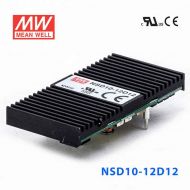 NSD10-12D12  10W  9.8~36V 输入 ±12V  稳压双路输出板上型明纬DC-DC变换电源