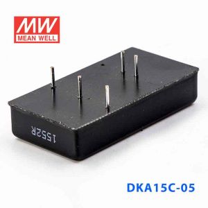 DKA15C-05  15W  36~72V  输入 ±5V  稳压双路输出明纬DC-DC转换模块电源