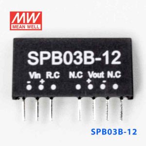 SPB03B-12  3W  18~36V  输入 12V  稳压单路输出明纬DC-DC转换模块电源