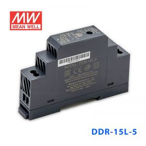 DDR-15L-5台湾明纬15W 18~75V输入5V3A输出导轨型DC-DC电源