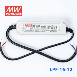 LPF-16-12  16W 12V 1.34A  恒压+恒流有PFC高效率塑壳IP30防水LED电源