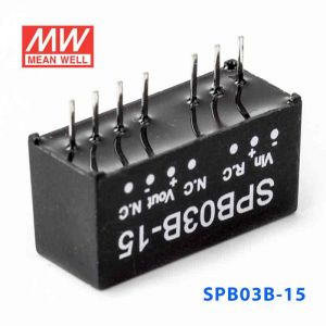 SPB03B-15  3W  18~36V  输入 15V  稳压单路输出明纬DC-DC转换模块电源