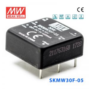 SKMW30F-05 30W 9~36V 转 5V 6A 非稳压单路输出明纬DC-DC模块电源