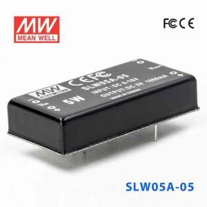 SLW05A-05  5W  9~18V  输入  5V  稳压单路输出明纬DC-DC转换模块电源