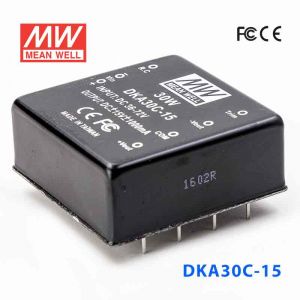 DKA30C-15  30W  36~72V  输入  ±15V  双路输出明纬DC-DC转换模块电源