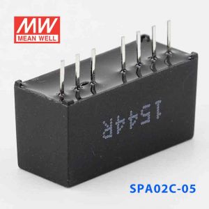 SPA02C-05  2W  36~72V  输入 5V 稳压单路输出明纬DC-DC转换模块电源