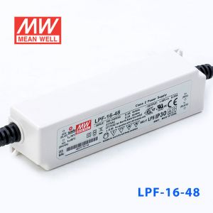 LPF-16-48  16W  48V 0.34A  恒压+恒流有PFC高效率塑壳IP30防水LED电源