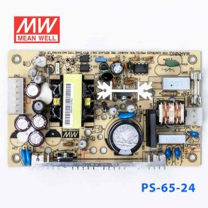 PS-65-24  65W  24V 2.7A  单路输出无外壳PCB板明纬开关电源