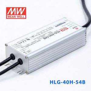 HLG-40H-54B  40W  54V 0.75A 强耐环境恒压+恒流PFC高效铝壳IP67防水LED电源(控制线三合一调光) 