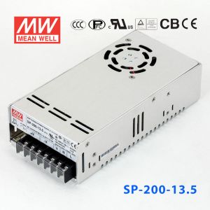 SP-200-13.5 200W 13.5V14.9A 单路输出带PFC功能CCC认证明纬开关电源