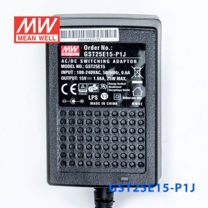 GST25E15-P1J 25W 15V1.66A高效能低空载损耗绿色节能欧规适配器