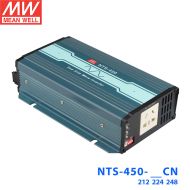 NTS-450-224AU明纬24V25A输入230VAC输出DC-AC逆变器纯正弦波