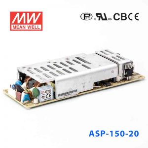 ASP-150-20  150W  20V 7.5A  单路输出带PFC功能无外壳PCB板明纬开关电源