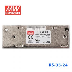 RS-35-24 35W 24V1.4A 单路输出明纬开关电源(G3系列-高性能内置有外壳)