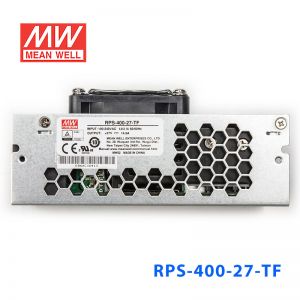 RPS-400-27-TF 400W 27V 14.9A  单路输出PFC微漏电流低空载损耗顶置风扇机壳型医用明纬开关电源