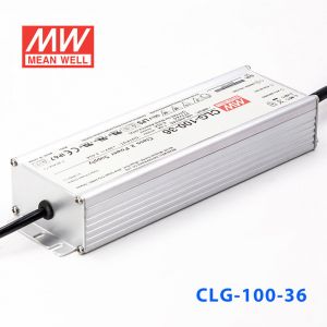 CLG-100-36    100W    36V   2.65A 恒压+可改恒流有PFC铝壳明纬IP67防水LED电源