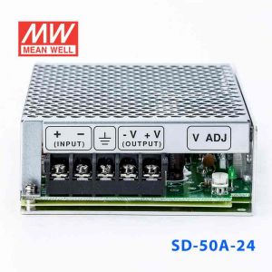 SD-50A-24  50W  9.2~18V 输入 24V 2.1A  输出有外壳明纬DC-DC转换电源