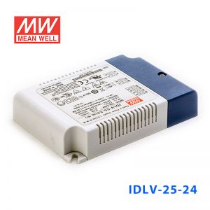 IDLV-25-24 25W 24V 1.05A 恒压输出无频闪二合一调光明纬LED开关电源