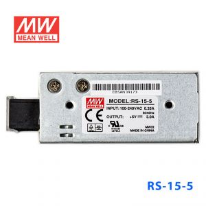 RS-15-5 15W 5V3A 单路输出明纬开关电源(G3系列-高性能内置有外壳) 