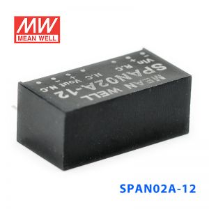 SPAN02A-12 2W 9~18V 转 12V 167mA 非稳压单路输出DC-DC模块电源