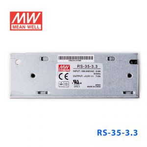 RS-35-3.3 35W 3.3V7A 单路输出明纬开关电源(G3系列-高性能内置有外壳) 