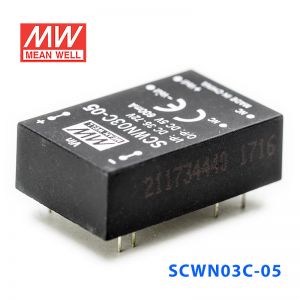 SCWN03C-05 3W 36～72V 转 5V 0.6A 非稳压单路输出DC-DC模块电源