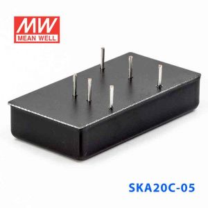 SKA20C-05  20W  36~72V 输入 5V 4A 稳压单路输出明纬DC-DC转换模块电源