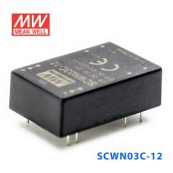 SCWN03C-12 3W 36～72V 转 12V 0.25A 非稳压单路输出DC-DC模块电源