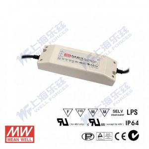 PLN-60-20  60W  20V 3A  恒压+恒流PFC塑壳防水LED电源(恒流值可设定)