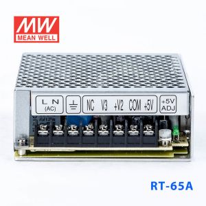 RT-65A台湾明纬12V正负5V三路开关电源65W 5V6A+12V2.8A-5V0.5A