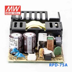 RPD-75A  75W  +5V 9.5A +12V 4A  双路输出微漏电低空载损耗医用无外壳明纬开关电源