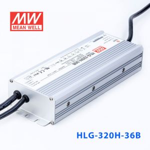 HLG-320H-36B  320W  36V 8.9A  强耐环境恒压+恒流PFC高效铝壳IP67防水LED电源(控制线三合一调光) 