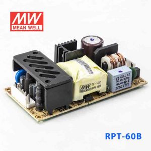 RPT-60B  60W +5V 4.4A +12V 2.2A -12V 0.55A  三路输出绿色明纬医用无外壳电源