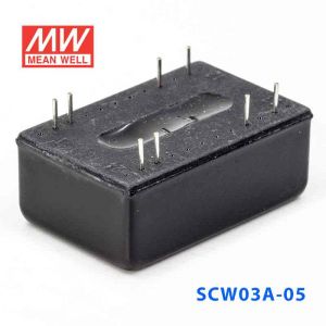 SCW03A-05  3W  9~18V  输入 5V  稳压单路输出明纬DC-DC转换模块电源