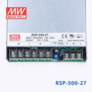 RSP-500-27 500W 27V18.6A 单路输出带功率因素校正超薄型明纬开关电源